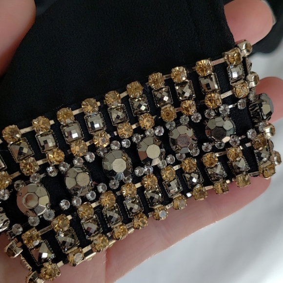 Company store chiffon blouse rhinestone cuffs - Picture 7 of 7